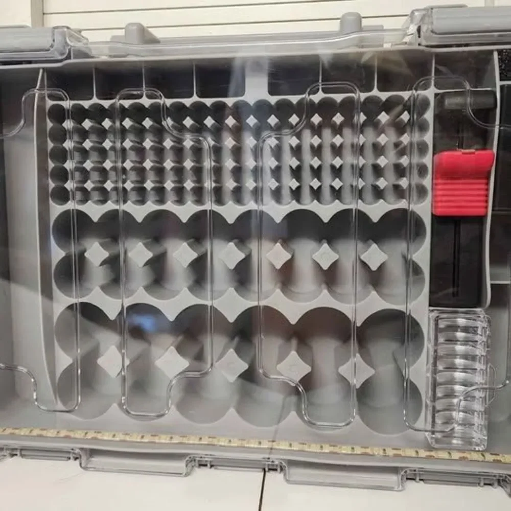 Lighted Battery Organizer Case with Tester - Holds 200+ Batteries